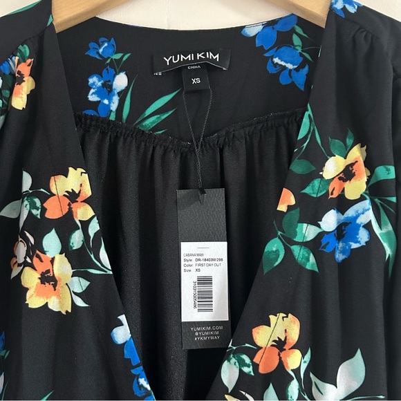 Yumi Kim Cabana Dress in First Day Out Floral Black sz XS - Picture 3 of 4